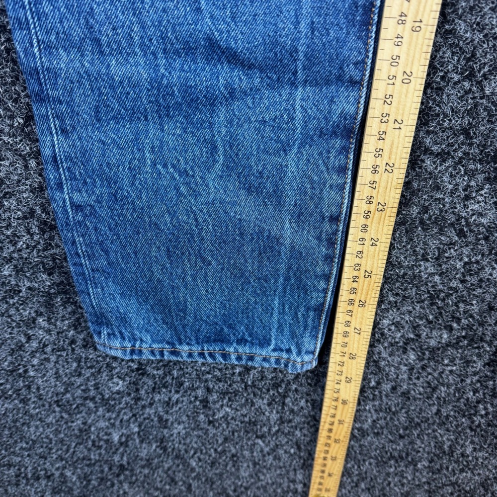 Levis Premium 501 Original Fit Jeans Womens 25x30 Blue Straight Leg 12501-0400 - Picture 6 of 7